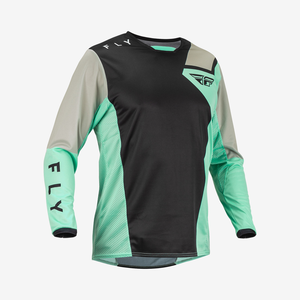 Fly Racing Kinetic Jet Jersey (Black/Mint/Grey)